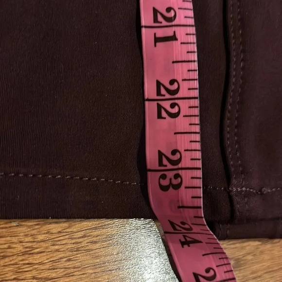 SUKO  Jeans burgundy Midi Denim Pencil Skirt size 8 - Picture 8 of 12